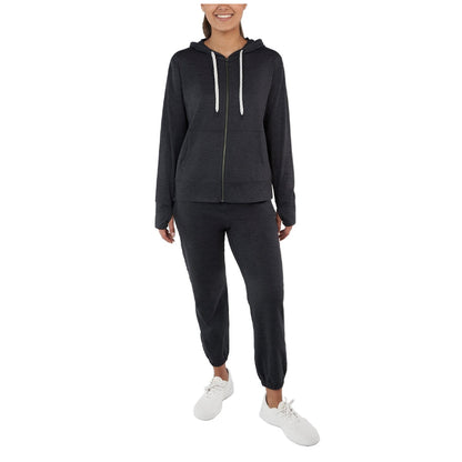Kirkland Signature Ladies Hoodie Black - Eco-Friendly, Moisture-Wicking