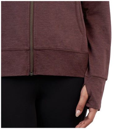 Kirkland Signature Ladies Lightweight Full Zip Hoodie Red, Moisture-Wicking