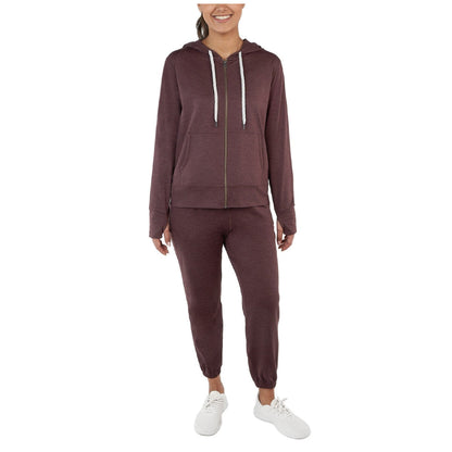 Kirkland Signature Ladies Lightweight Full Zip Hoodie Red, Moisture-Wicking