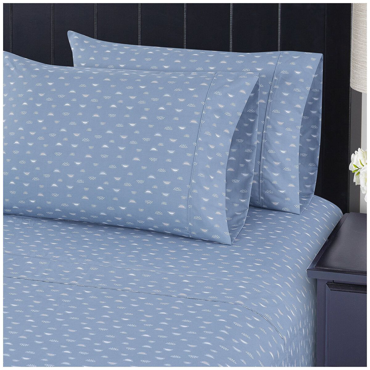 South Point Home Fashions Queen Microfiber Sheet Set, Super Suns, GRS Certified, 6-Piece