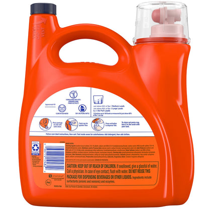 Tide Ultra Downy April Fresh Liquid Detergent 3.78L, 80837319, Removes Stains, Long-Lasting Freshness