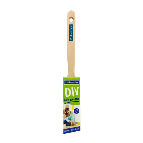 Pro Renovator Trim Paint Brush 38mm Synthetic Filament Smooth Finish - SuperSaverAU - view 1