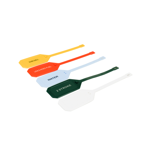 Saxon Fuel Can ID Tags 5 Pack for Labelling Fuel Containers