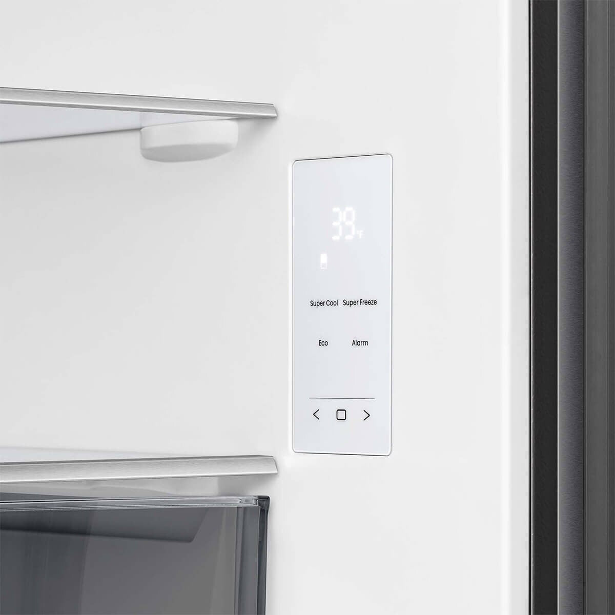 Hisense 503L EcoVision Bottom Mount Fridge - Dark Stainless Steel, 8 Star Energy, Counter Depth - HRBM503E