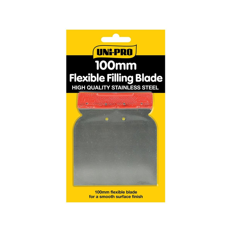 Uni Pro Flexible Filling Blade 100mm Steel Smooth Surface Finish - SuperSaverAU - view 1