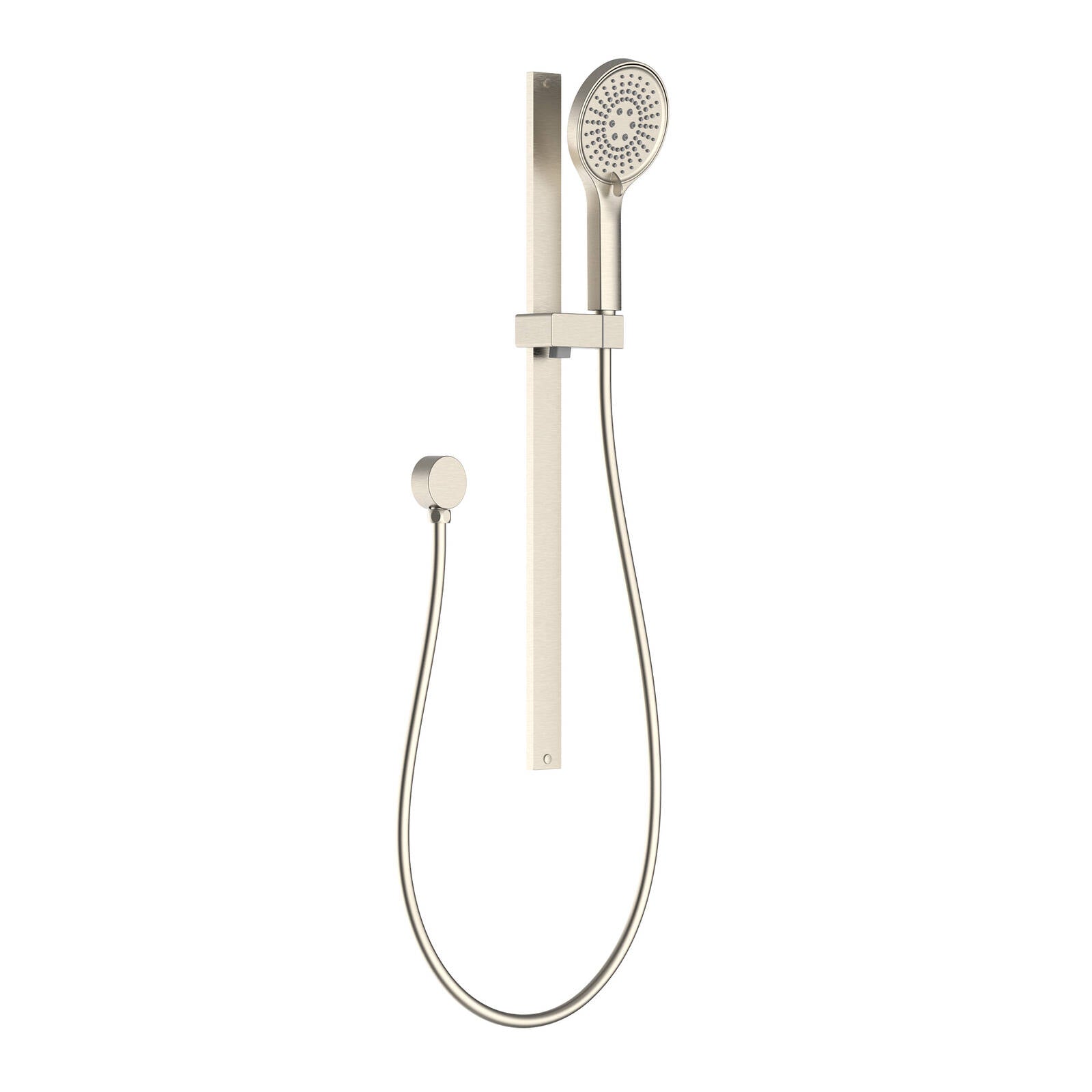 Mondella Resonance Brushed Nickel 5 Function Shower Rail Set, Adjustable Rail, 9L/min WELS 3 Star