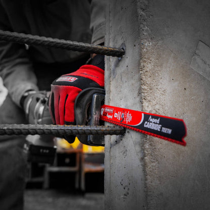 Diablo 9 Amped Demo Demon Carbide Reciprocating Saw Blade 3 Pack - 51.8mm x 303.5mm - Thick Metal Cutting