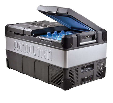 myCOOLMAN 85L The Adventurer portable fridge - Reversible door, USB port - Black - CCP85DZ