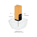 Simpson Strong Tie Post Base - 90 x 90mm - Black - 25mm Standoff Height - SuperSaverAU - view 3