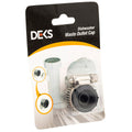 Deks PVC Trap Dishwasher Outlet Cap - 15mm - Black - DWOC15 - SuperSaverAU - view 3