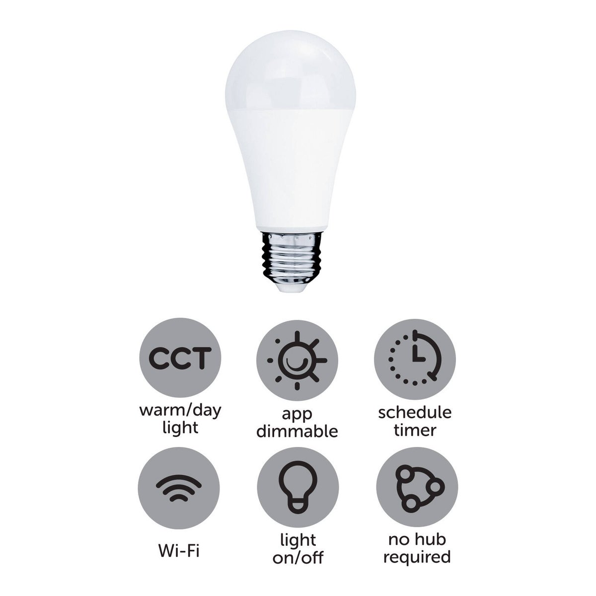 Arlec E27 LED Globe 1050lm 12W - Smart Colour Mode - Grid Connect - SuperSaverAU - view 2