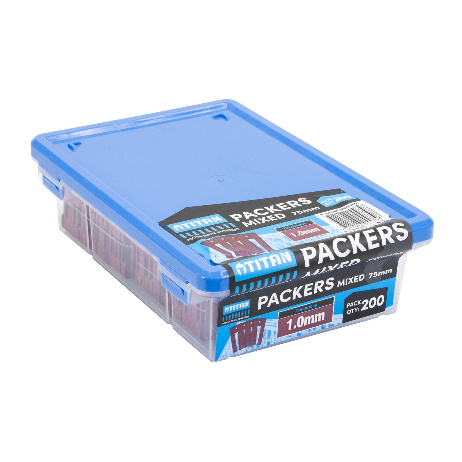 Titan Window Packers 1 x 75mm, Red, UV Stable Plastic, 200 Piece