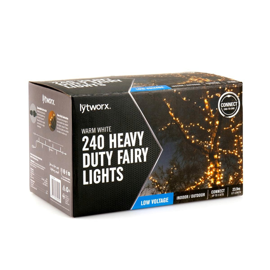 Lytworx 240 Connectable Heavy Duty Fairy Lights 23.9m Warm White - SuperSaverAU - view 1