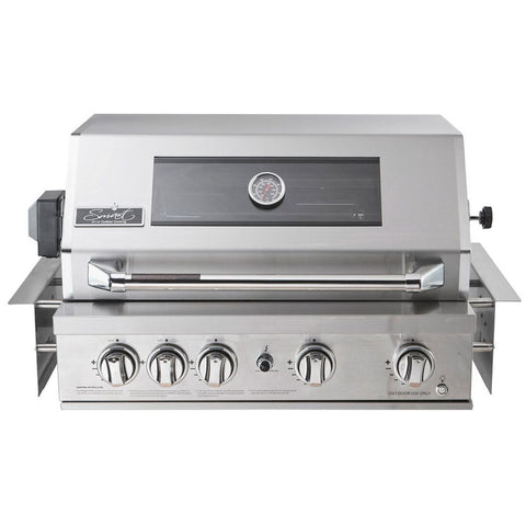 Smart Four Burner Built-In LPG BBQ - Stainless Steel, Rotisserie and Infrared Burner - 401WB-W