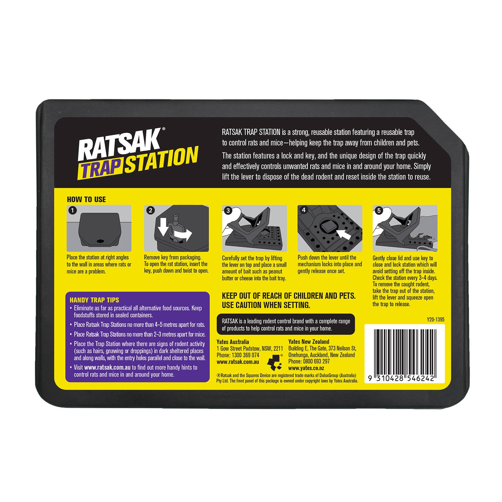 RATSAK Reusable Rodent Trap Station