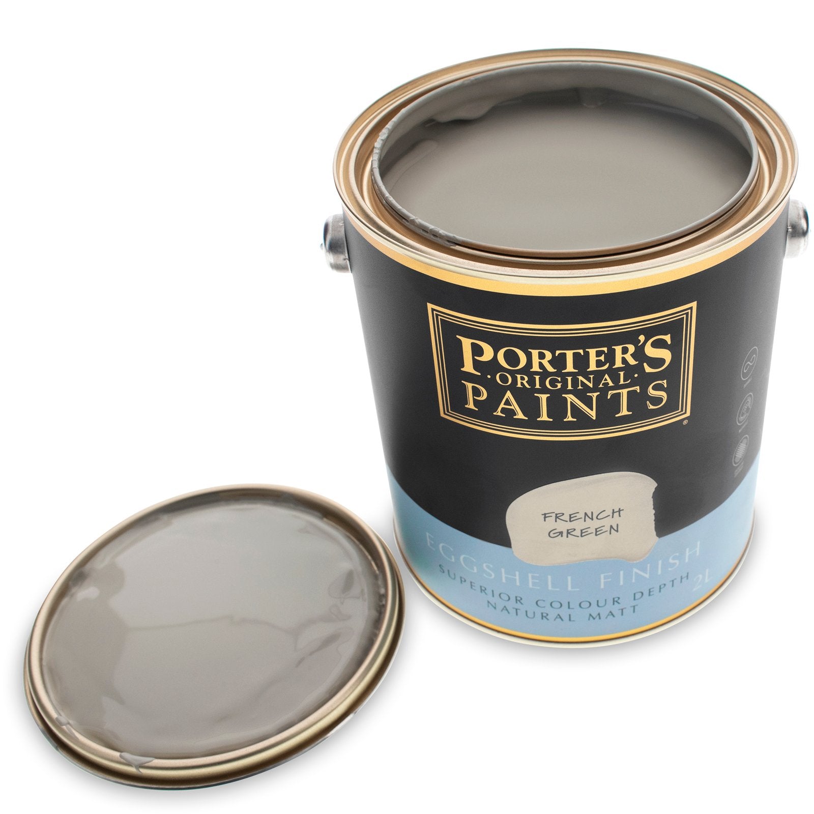 Porter's 2L French Green Eggshell Washable Interior & Exterior Paint