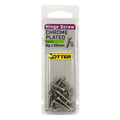 Otter Satin Chrome Hinge Screws 8 x 25mm - 16 Pack - SuperSaverAU - view 1