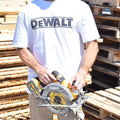 DEWALT Oxide White Crew Neck Shirt - Men's Size XXL, Cotton Polyester