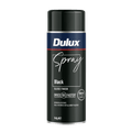 Dulux 340g Black Gloss Finish Spray Paint, High-Gloss Black, Indoor & Outdoor