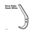 Adoored White Dene Deco Hook - Wall Mounted - Aluminium - Durable Design - SuperSaverAU - view 2