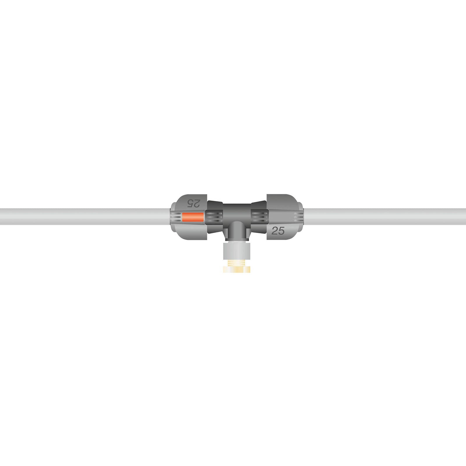GARDENA Drain Valve Black/Gold High-Impact Plastic & Metal