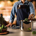 Tramontina Grano 24cm 7.7L Stainless Steel Stock Pot - Tri-Ply Clad - Induction Compatible - 62145240