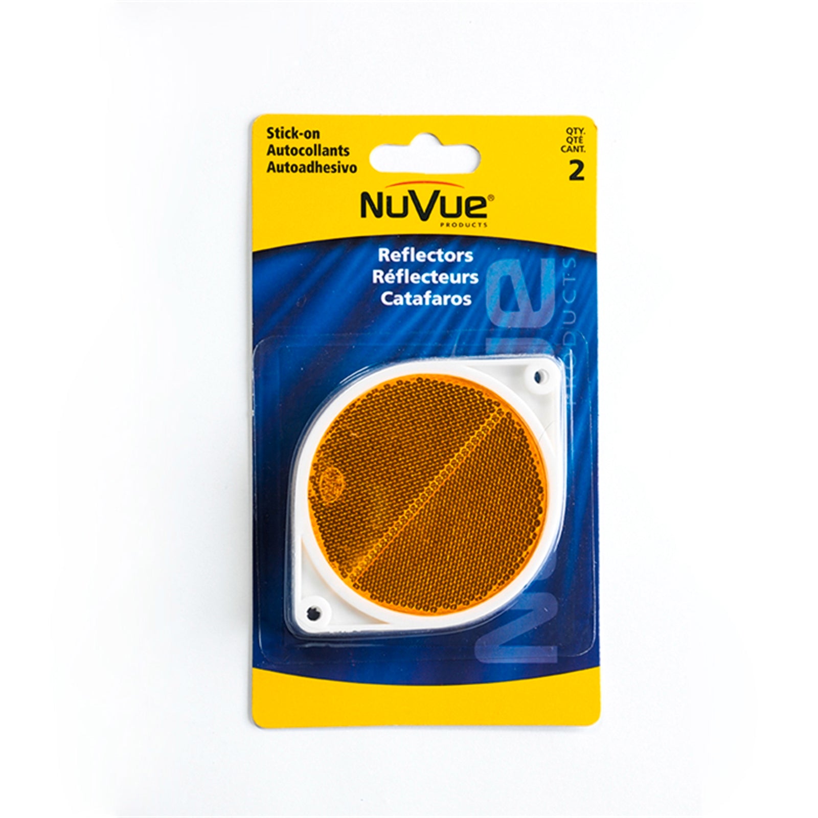 Sandleford Round Amber Reflector - 2 Pack Weather Resistant