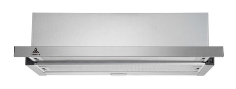 Trinity 90cm Slide-Out Rangehood - Stainless Steel Facia, Two Speeds, 750m³/h, Hardwired - TR90S90-NP