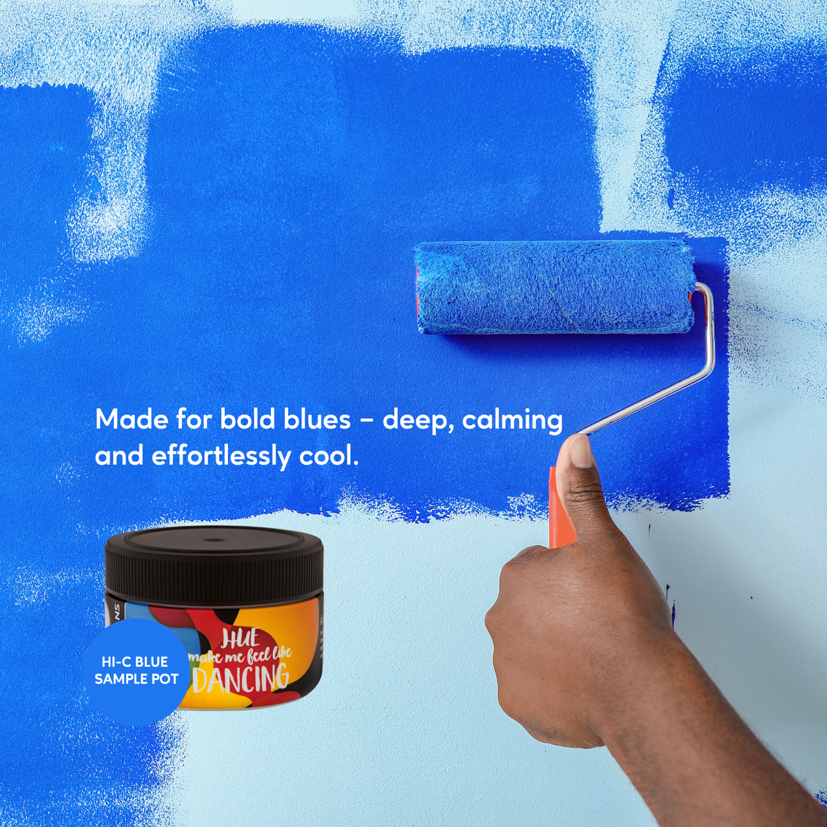 Taubmans Hi C Blue Sample Pot 250ml Water-Based Easy Apply - SuperSaverAU - view 4