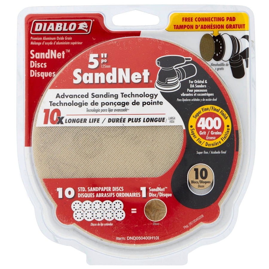 Diablo Orbital Sandnet Discs - 125mm - 400 Grit - 10 Pack - Aluminium Oxide - SuperSaverAU - view 1