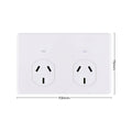 Deta x6 Series Auto Switch Double Power Point - 2 Sockets - 250V 10A - Polycarbonate - SuperSaverAU - view 4