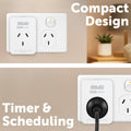Arlec Grid Connect White Smart Plug In Socket with Energy Meter