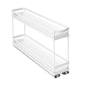 Ezy Storage Forma 2-Tier Pull-Out Drawer White 100 x 500mm