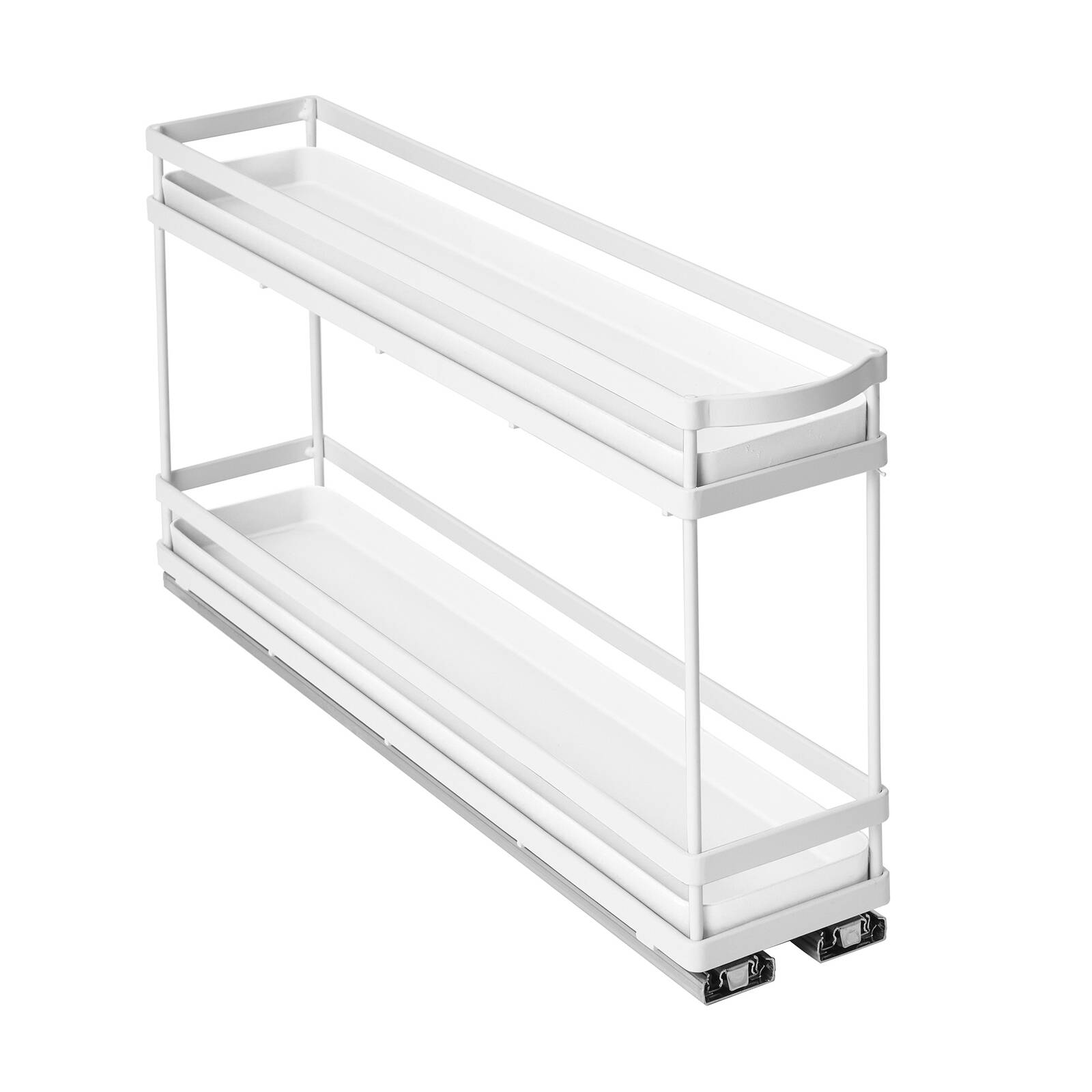 Ezy Storage Forma 2-Tier Pull-Out Drawer White 100 x 500mm
