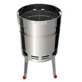Tramontina Churrasco Freestanding Charcoal BBQ - Stainless Steel Body - Beer Barrel Shape - 26500006