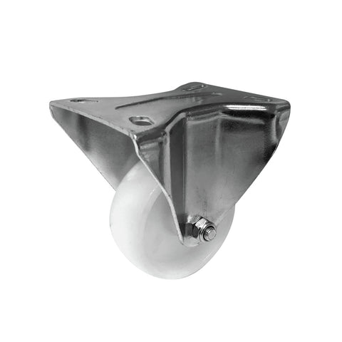 Move It 80mm White Polypropylene Fixed Plate Castor 120kg