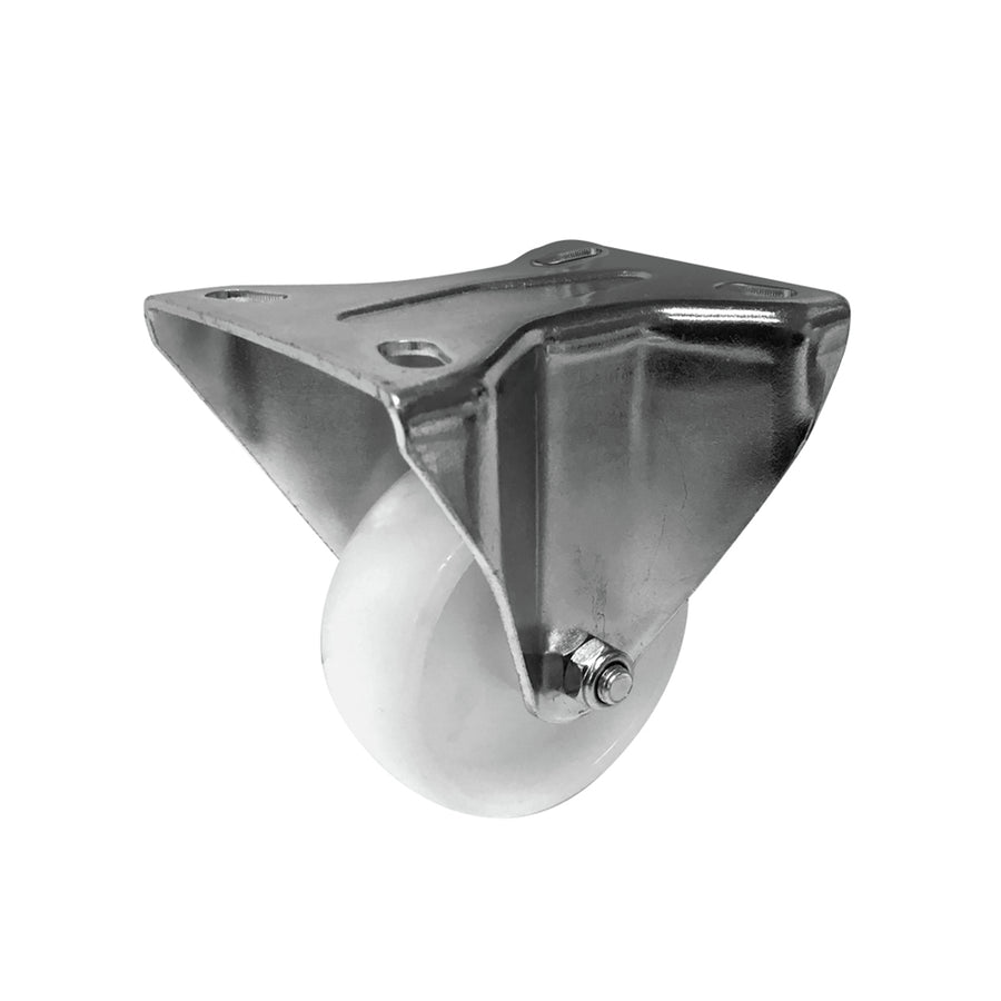 Move It 80mm White Polypropylene Fixed Plate Castor 120kg