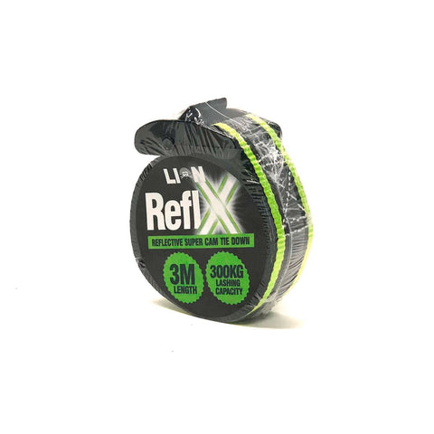Lion Reflx Super Cam Tie Down - 3m - Premium Polyester - Reflective - SuperSaverAU - view 1