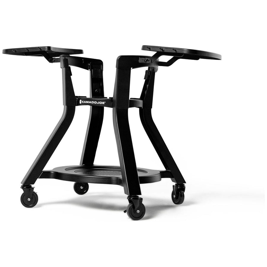 Kamado Joe Joe Jr cart with two folding side shelves - powder-coated steel, locking casters - KJ15112524