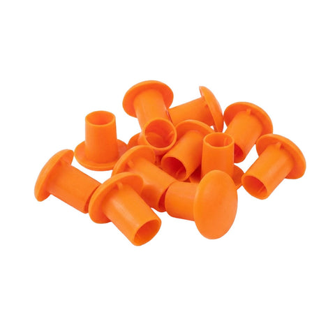 Jack 8-12mm Orange Mushroom Reinforcing Bar Safety Caps 40 Pack