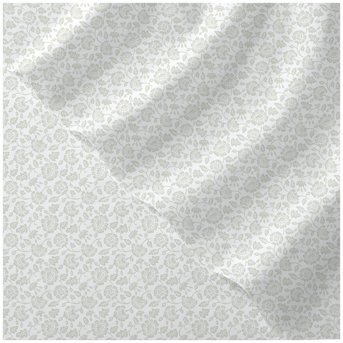 Purely Organic Queen Cotton Sheet Set 300TC Sateen Madina Blockprint M9 GOTS Certified