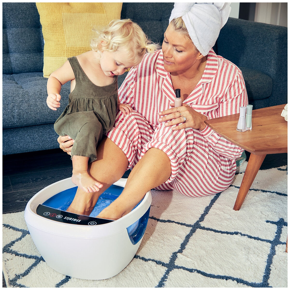 Homedics Shiatsu Bliss Foot Spa FB-655H-AU with Heat Boost, Massage Jets, Splashguard