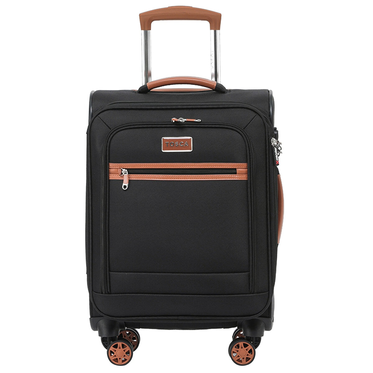 Tosca Park Avenue 3-Piece Luggage Set TCA6923 - Black Tan, TSA Locks, Expandable, RFID Protection - SuperSaverAU - view 4