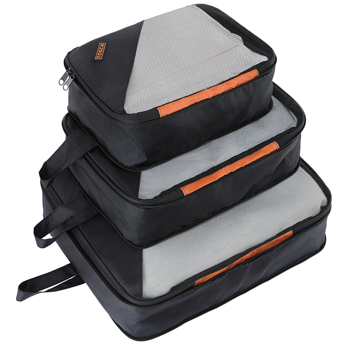 Tosca Park Avenue 3-Piece Luggage Set TCA6923 - Black Tan, TSA Locks, Expandable, RFID Protection - SuperSaverAU - view 10