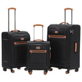 Tosca Park Avenue 3-Piece Luggage Set TCA6923 - Black Tan, TSA Locks, Expandable, RFID Protection - SuperSaverAU - view 1