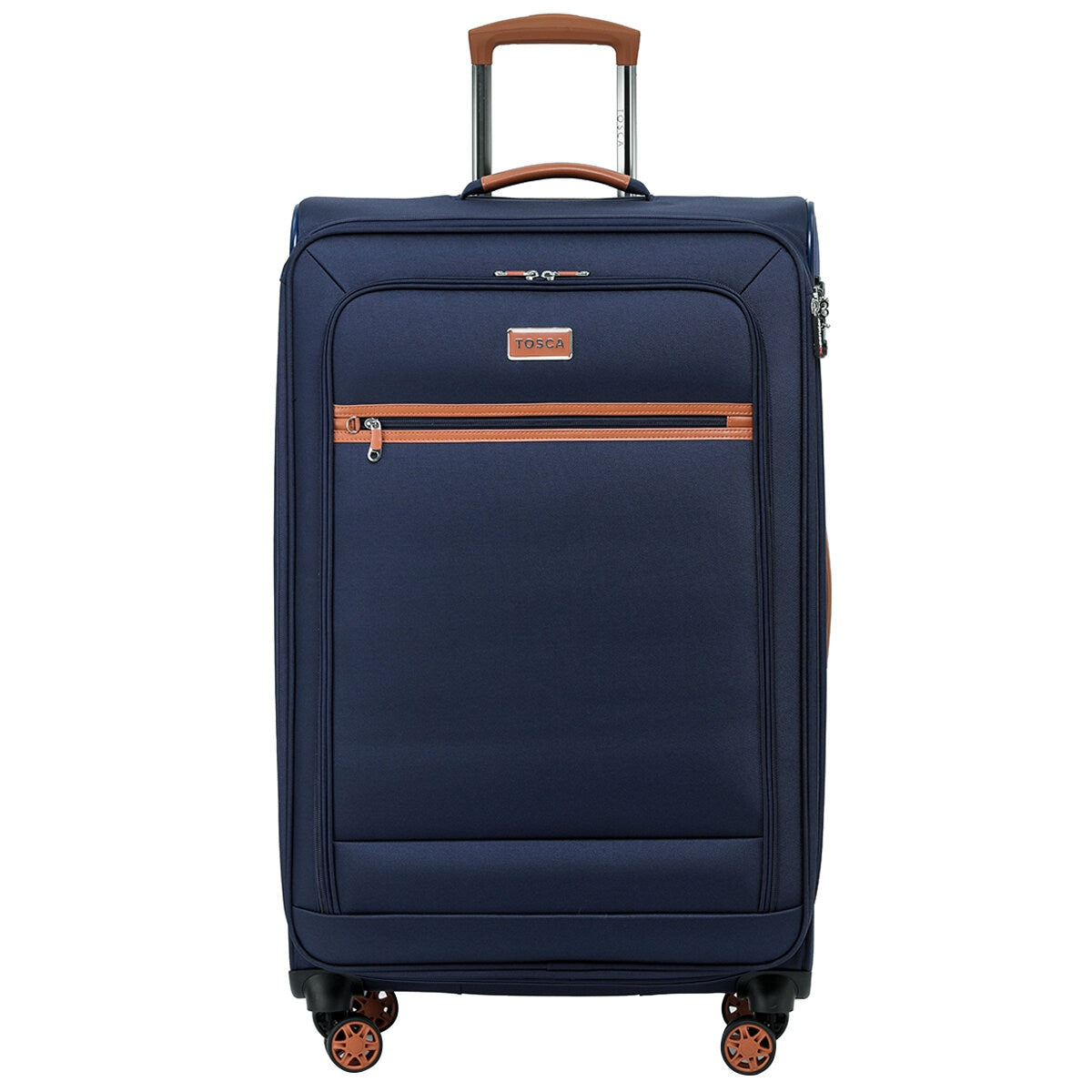 Tosca Park Avenue 3-Piece Luggage Set TCA6923 Navy Tan, Lightweight Nylon, TSA Locks - SuperSaverAU - view 3