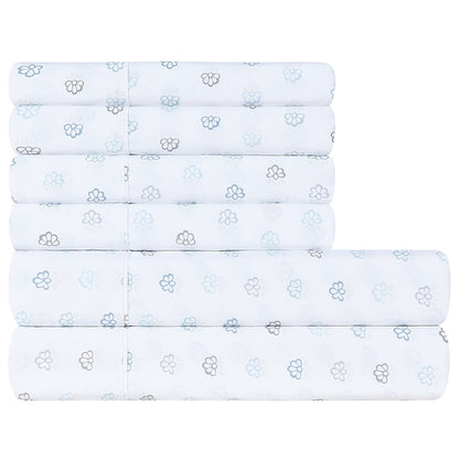 South Point Home Fashions King Sheet Set, Microfiber, Provence Medallion, 6-Piece, GRS Certified