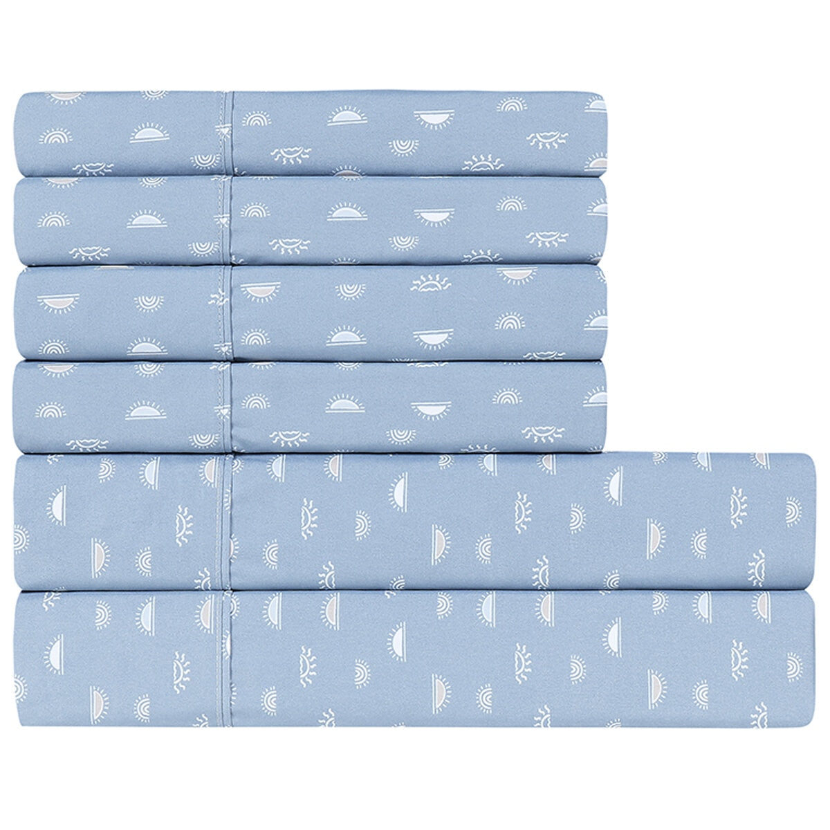 South Point Home Fashions King Microfiber Sheet Set, Super Suns, 6-Piece, Wrinkle & Fade Resistant