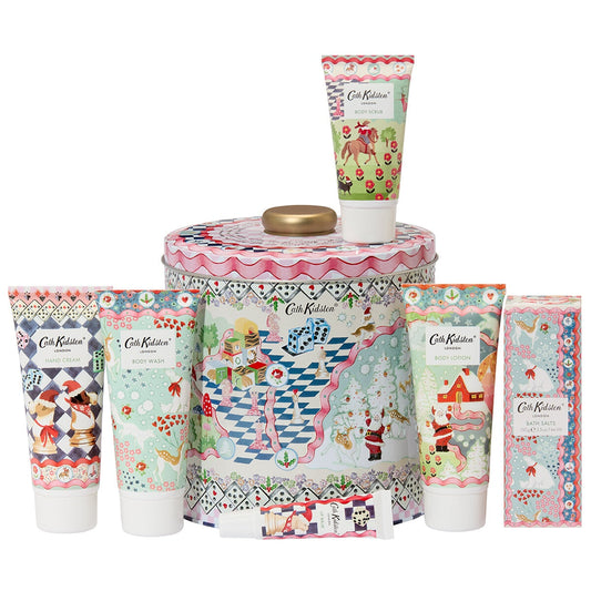 Cath Kidston Christmas Journey Body Treats Tin FG7530AU - Skincare Set with Keepsake Tin