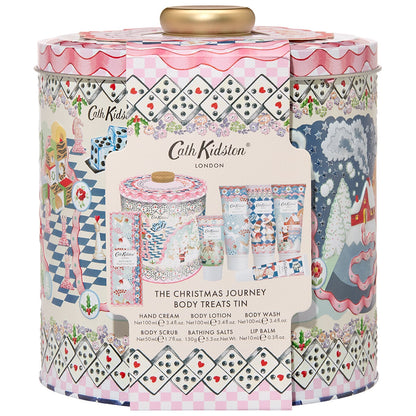 Cath Kidston Christmas Journey Body Treats Tin FG7530AU - Skincare Set with Keepsake Tin